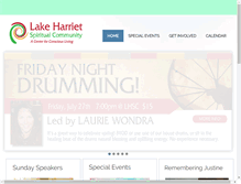 Tablet Screenshot of lakeharrietspiritualcommunity.org